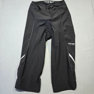 Co-Op Cycles Black Stretch Bike Cycling Capri Pants Pads Women Size L Activewear